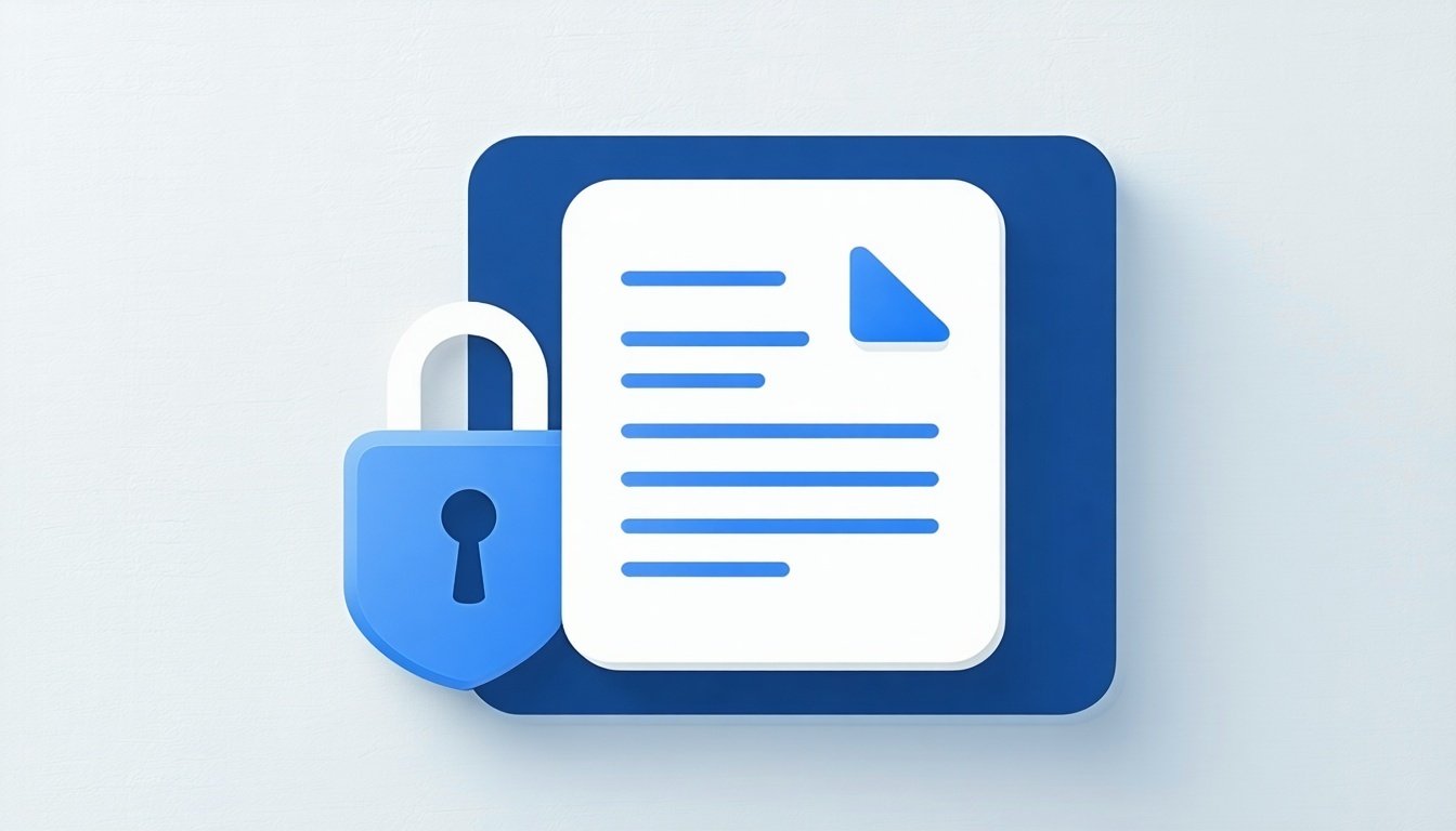Secure document sharing icon
