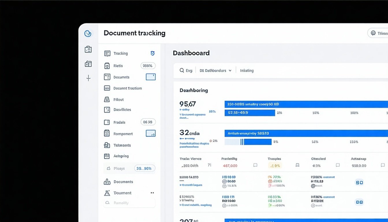 Analytics dashboard for document tracking